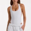 Modal Bodysuit in Grey Marl