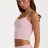 Modal Cropped Tank Top in Blush