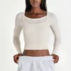 Modal Layered Top in Ivory