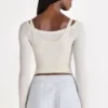 Modal Layered Top in Ivory