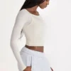 Modal Layered Top in Ivory