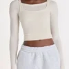 Modal Layered Top in Ivory