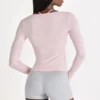 Modal Tie-Front Top in Blush