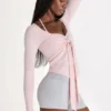 Modal Tie-Front Top in Blush