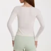 Modal Tie-Front Top in Ivory