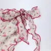 Molinas Side-Tie Sarong in Red Floral