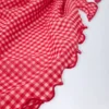 Molinas Side-Tie Sarong in Red Gingham
