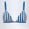 Montauk Triangle Bikini Top in Marine Blue