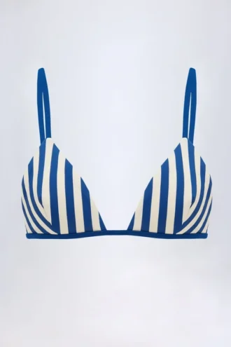 Montauk Triangle Bikini Top in Marine Blue