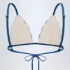 Montauk Triangle Bikini Top in Marine Blue
