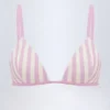 Montauk Triangle Bikini Top in Mauve