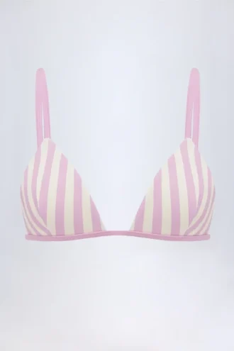 Montauk Triangle Bikini Top in Mauve