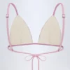 Montauk Triangle Bikini Top in Mauve