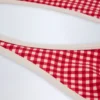 Morella Halterneck Bikini Top in Red Gingham