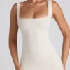 Navi Modal Lace-Trim Midaxi Dress in Ivory