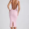 Navi Modal Lace-Trim Midaxi Dress in Soft Pink