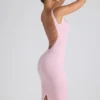 Navi Modal Lace-Trim Midaxi Dress in Soft Pink