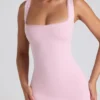 Navi Modal Lace-Trim Midaxi Dress in Soft Pink