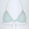 Noia Micro Triangle Bikini Top in Blue Floral