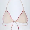 Noia Micro Triangle Bikini Top in Red Floral