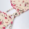 Noia Micro Triangle Bikini Top in Red Floral
