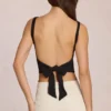 Norelle Modal Tie-Back Top in Black