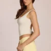 Norelle Modal Tie-Back Top in Ivory