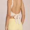 Norelle Modal Tie-Back Top in Ivory
