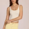 Norelle Modal Tie-Back Top in Ivory