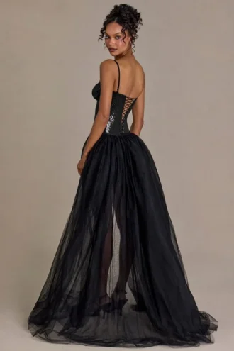 Odette Premium Tulle Skirt in Black