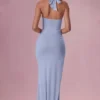 Olivette Jersey Corset Bridesmaid Dress in Powder Blue