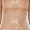 Olwen Embellished Bow-Detail Mini Dress in Almond