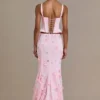 Opaline Premium Embellished Tulle Skirt in Baby Pink