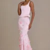 Opaline Premium Embellished Tulle Skirt in Baby Pink