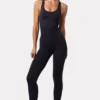 Open Back Define Luxe Unitard in Black