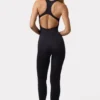 Open Back Define Luxe Unitard in Black