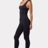 Open Back Define Luxe Unitard in Black
