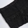 Orla Ruffled Mid-Rise Shorts in Black