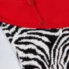 Ostend Charm-Detail Cross-Back Swimsuit in Zebra Print