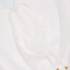 Oualie Cowl-Neck Mini Dress in White