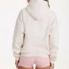 Oversized Applique Hoodie in Ivory