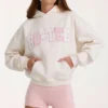 Oversized Applique Hoodie in Ivory