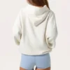 Oversized Applique Hoodie in Milk