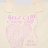 Oversized Canvas Tote Bag in Egg Shell