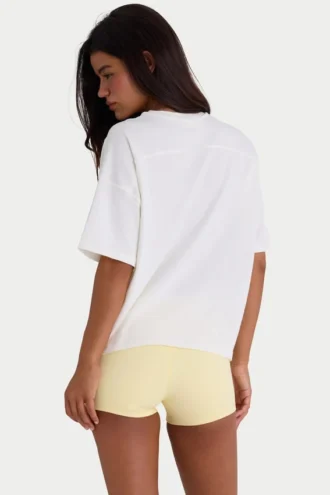 Oversized Cotton-Jersey T-Shirt in White
