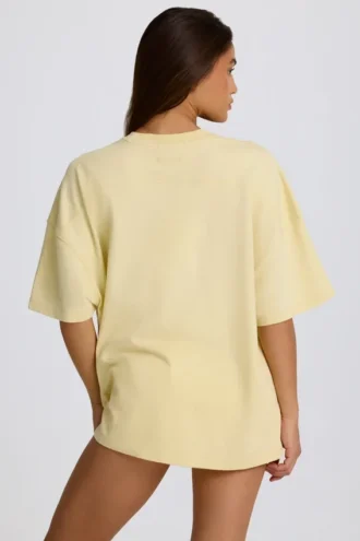 Oversized Graphic T-Shirt in Lemon