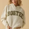 Oversized Hooded Sweatshirt in Bone