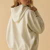 Oversized Hooded Sweatshirt in Bone