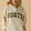 Oversized Hooded Sweatshirt in Bone