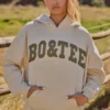 Oversized Hooded Sweatshirt in Bone